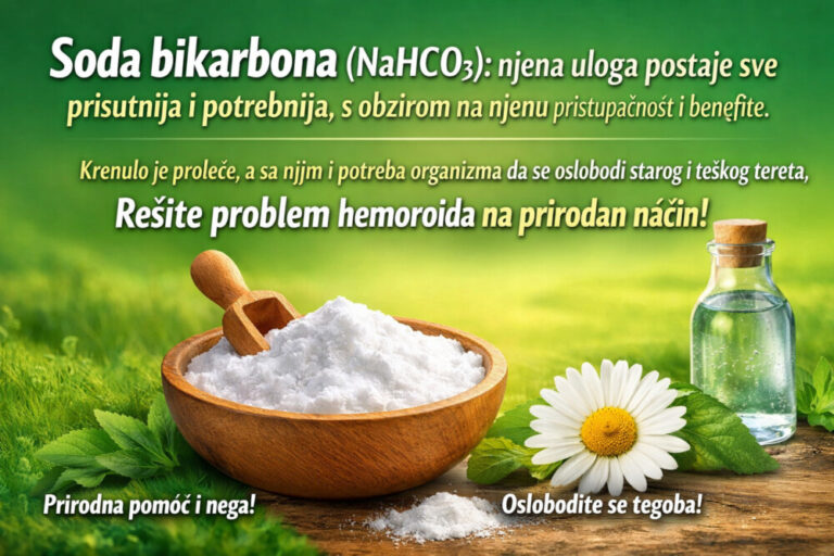 !1A HEMOROIDI NARODNI LEKOVI PRIRODNA MEDICINA recept jednostavno pomoć_ soda bikarbona zdravlje fitnesivana mojabazacom