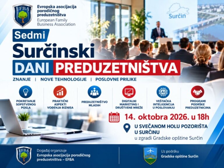 SEDMI SURCINSKI DANI PREDUZETNISTVA 2026